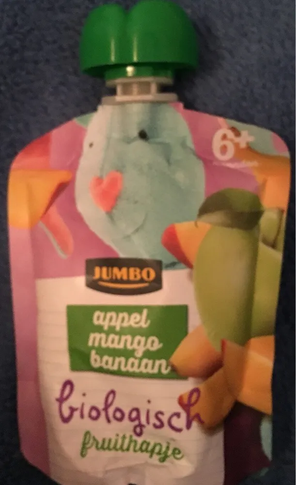 Biologisch fruithapje appel mango banaan