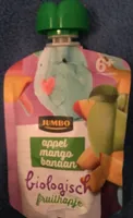Biologisch fruithapje appel mango banaan