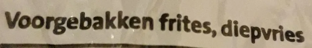Voorgebakken frites