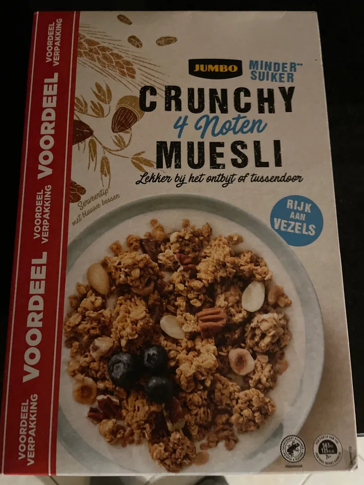 Crunchy 4 noten muesli