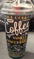 Iced coffee vanilla macchiato