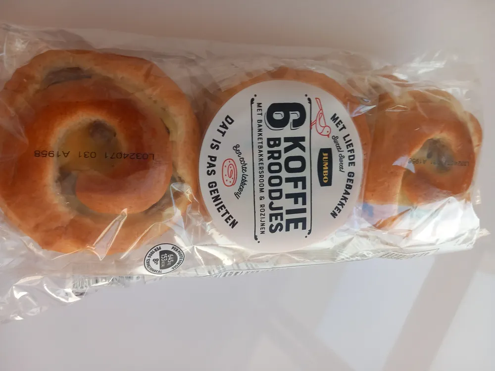 6 Koffie broodjes