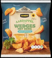 Aardappelwedges met schil mild gekruid