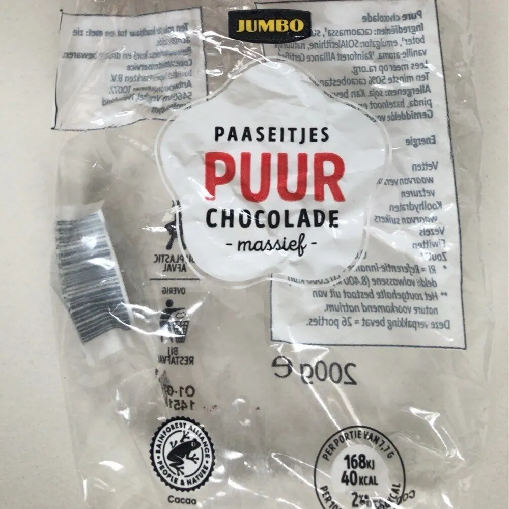 Paaseitjes puur chocolade