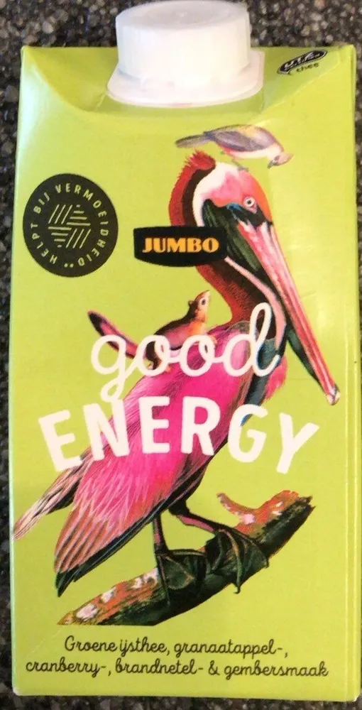 Good Energy groene ijsthee granaatappel-, cranberry-, brandnetel- & gembersmaak