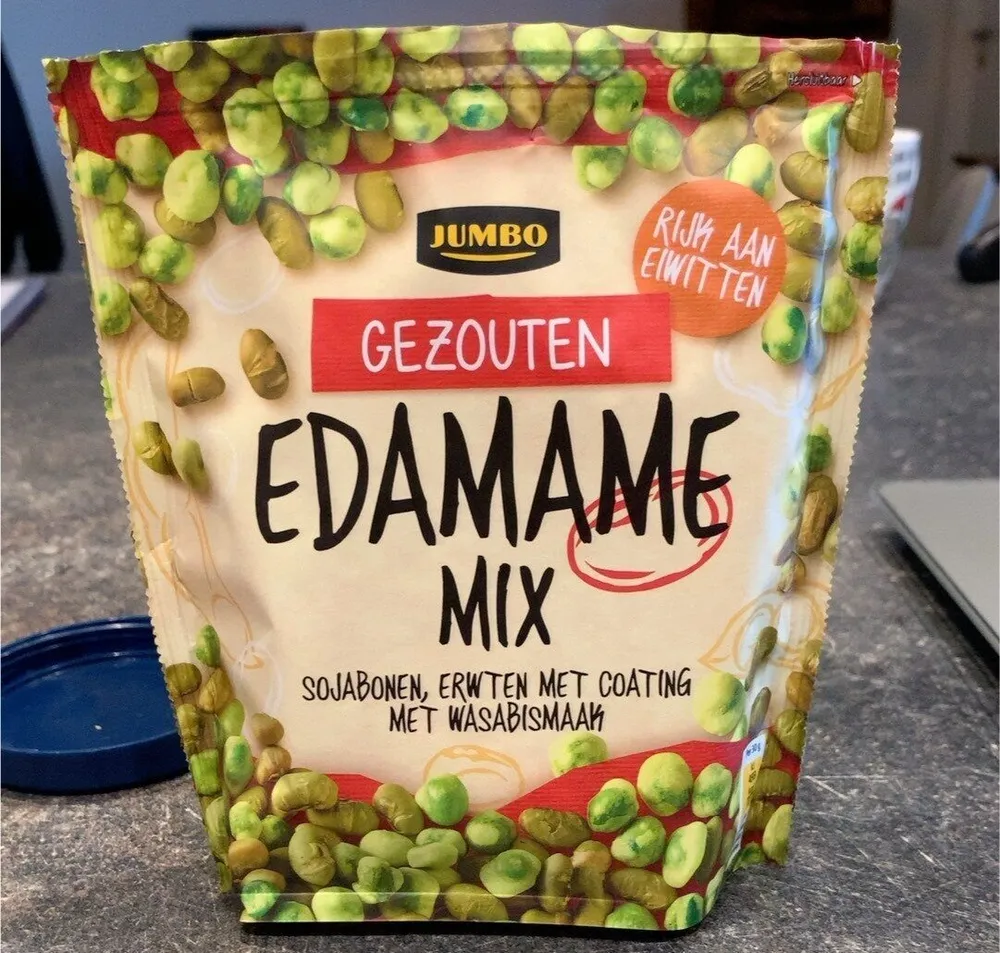 Gezouten edamame mix