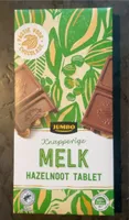Knapperige melk hazelnoot tablet