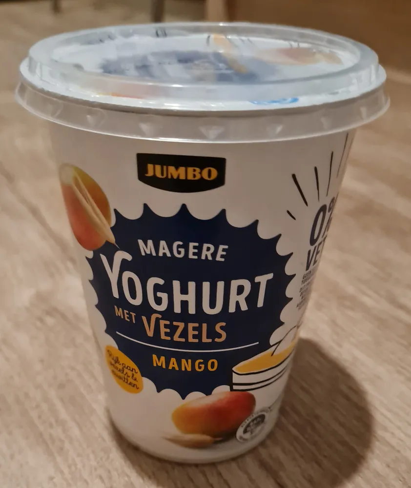 Magere yoghurt met vezels mango