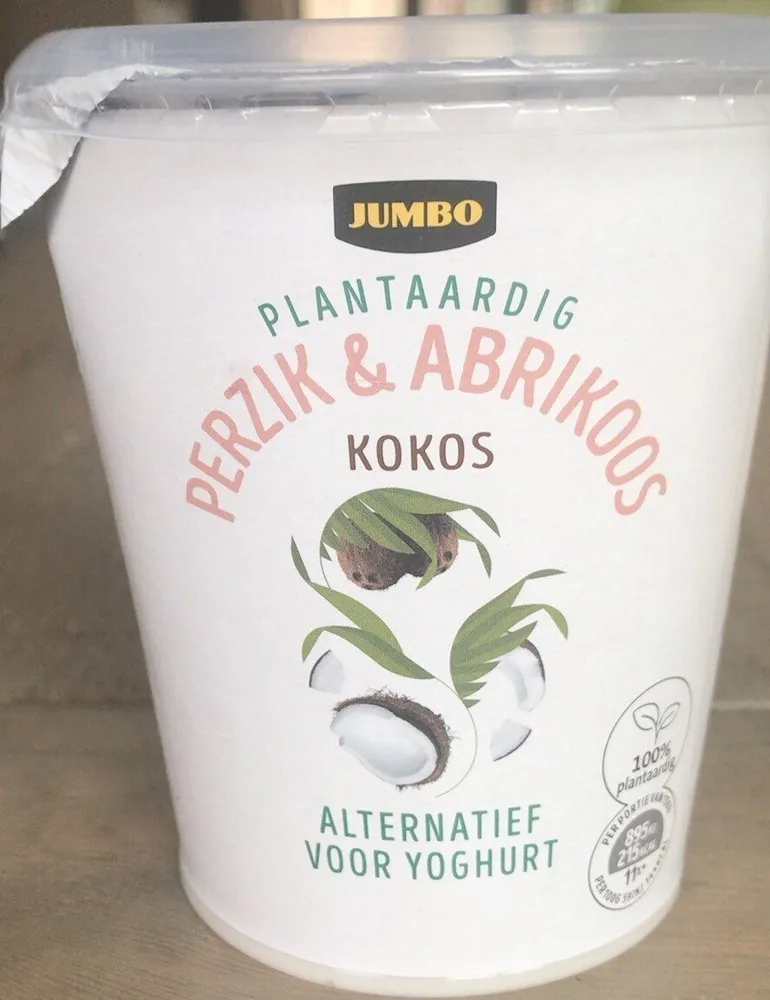 Plantaardig perzik & abrikoos kokos yoghurt