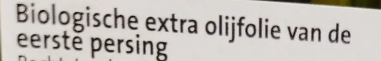 Biologische extra olijfolie van de eerste persing