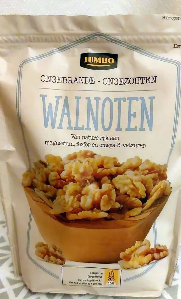 Ongebrande ongezouten walnoten