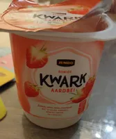 Romige aardbei kwark