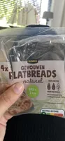 Gevouwen flatbreads naturel
