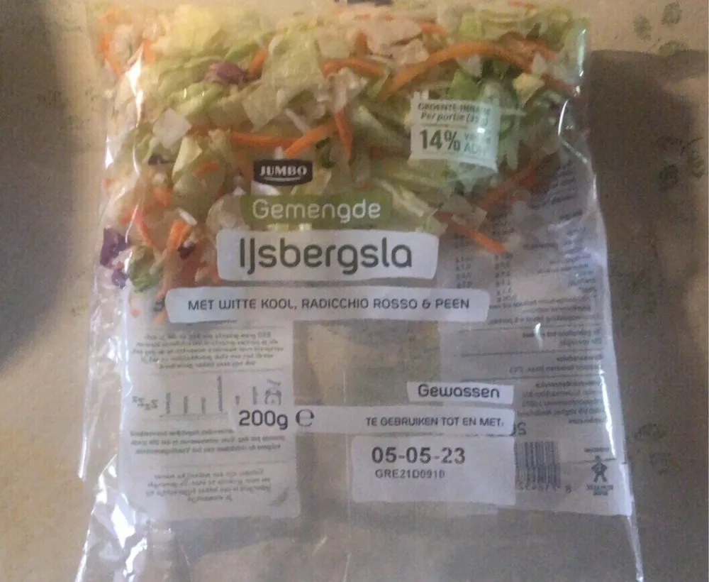 Gemengde ijsbergsla