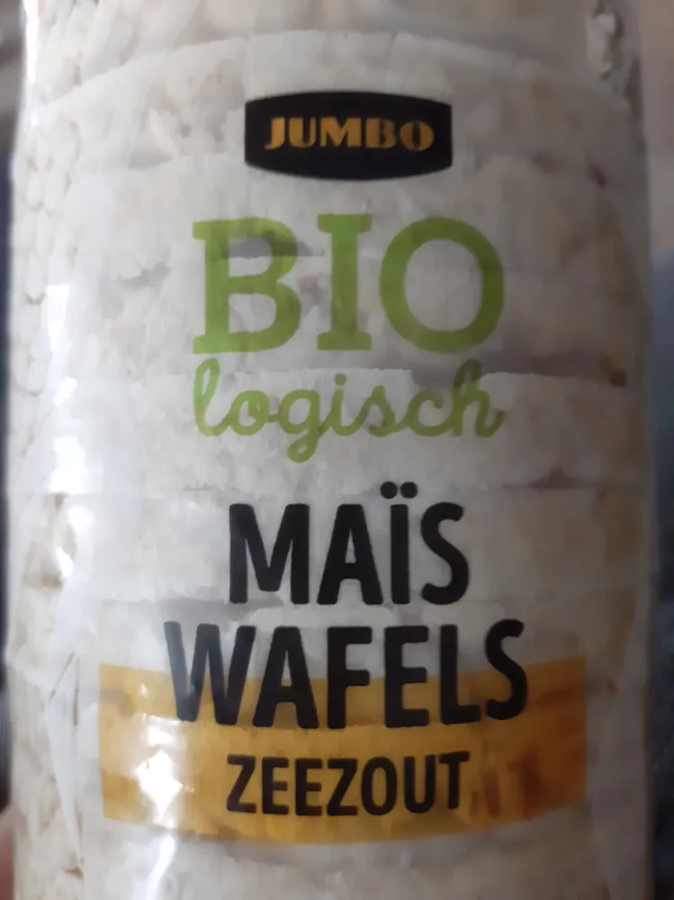 Bio logisch maïs wafels zeezout