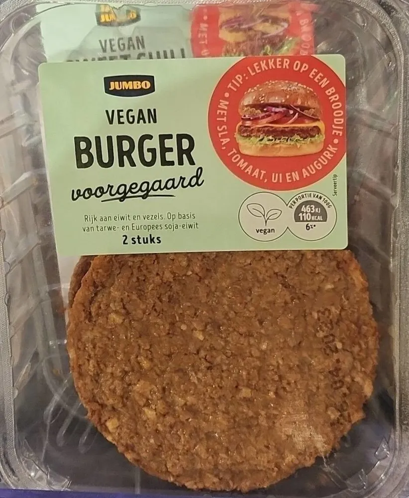 Vegan Burger Voorgegaard