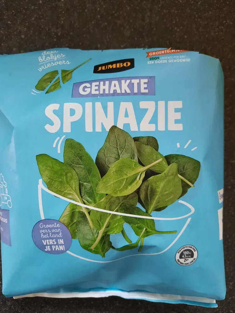 Gehakte spinazie