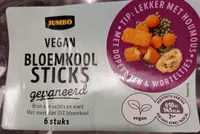 Bloemkoolsticks vegan gepaneerd