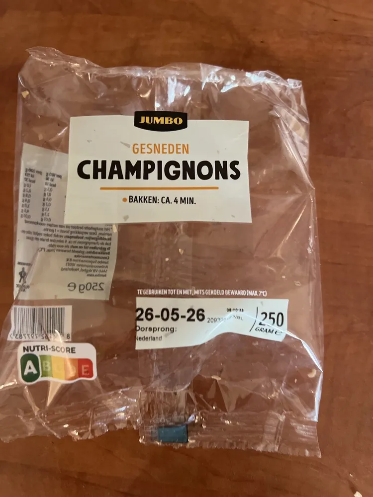 Gesneden Champignons