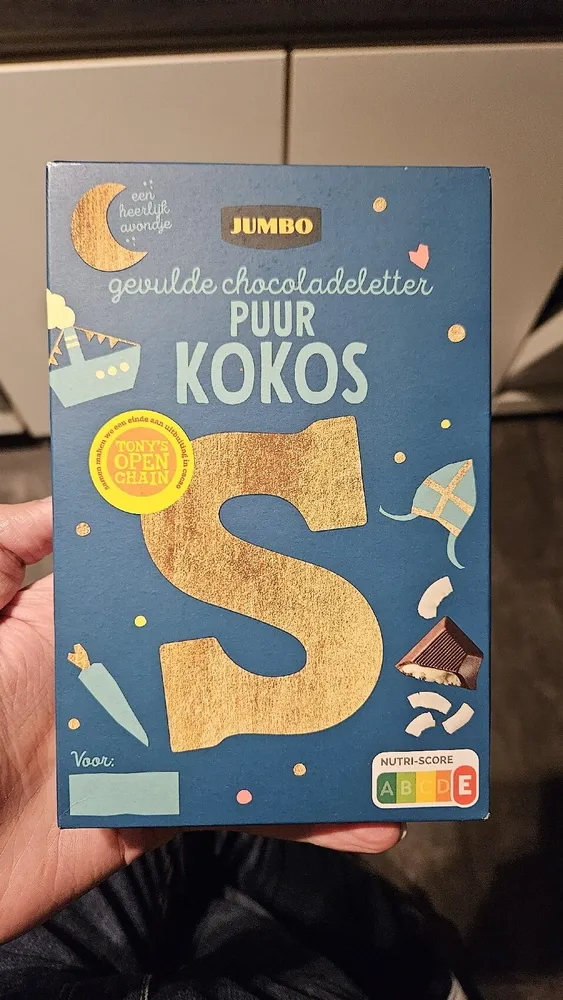 Puur Kokos Gevulde Chocoladeletter
