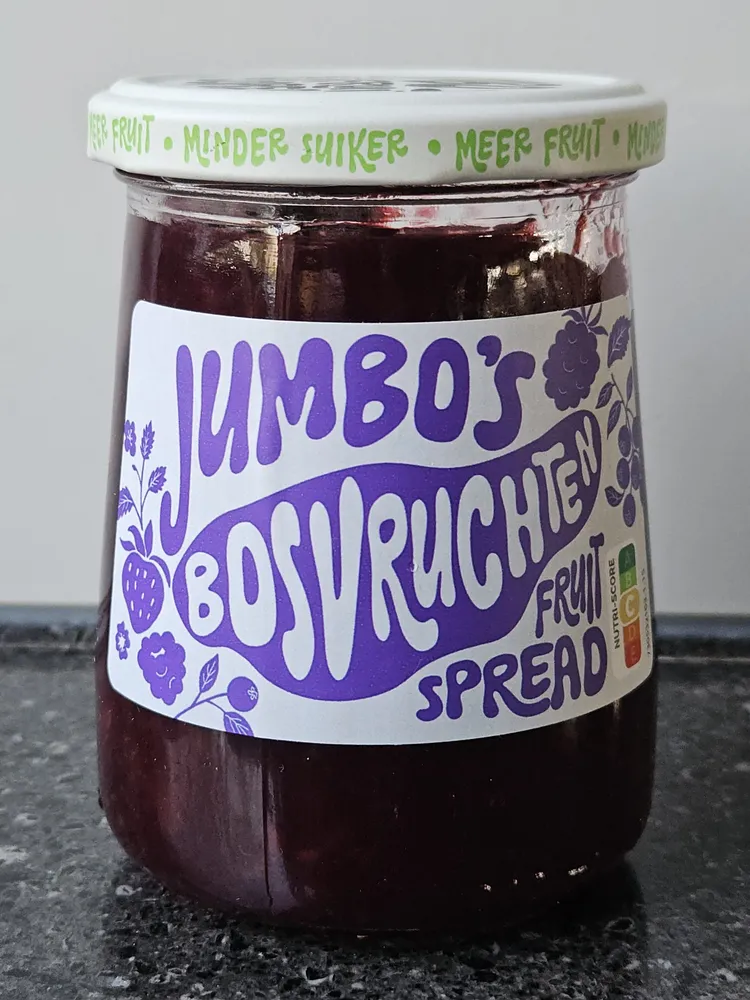 Jumbo's bosvruchten fruit spread (minder suiker)