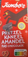 Jumbo's Pure Chocolade Pretzel Kaneel Amandel 140 g