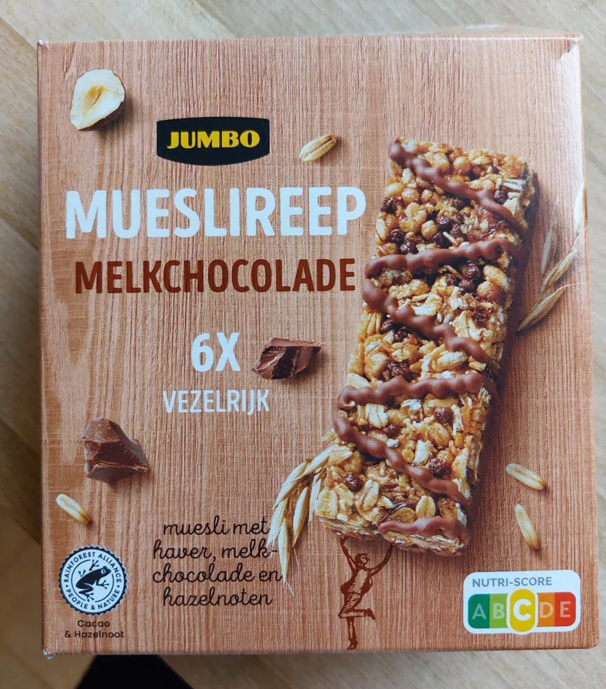 Mueslireep melkchocolade
