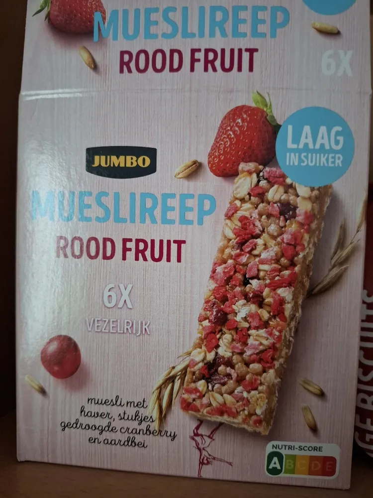 Muesli Reep Rood Fruit