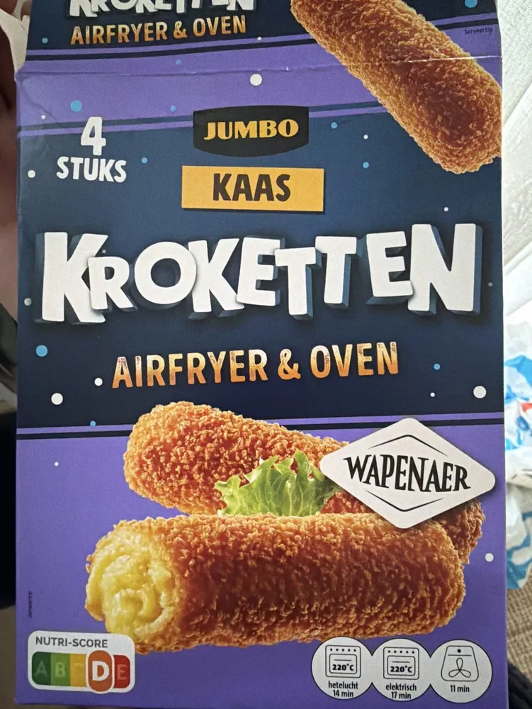 Jumbo Kaas Kroketten Airfryer & Oven Wapenaer 4 Stuks