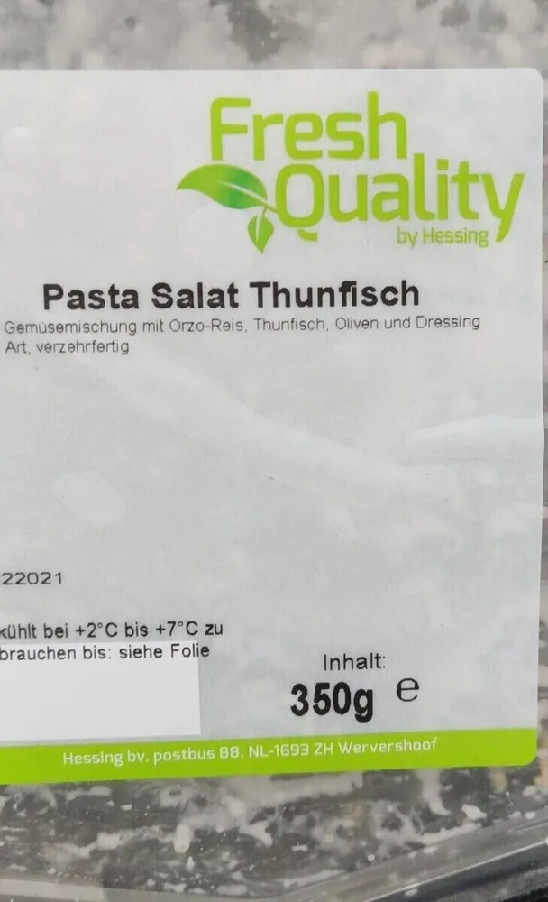 Pasta Salat Thunfish