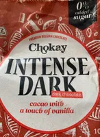 Dark chocolate with a touch of vanilla
