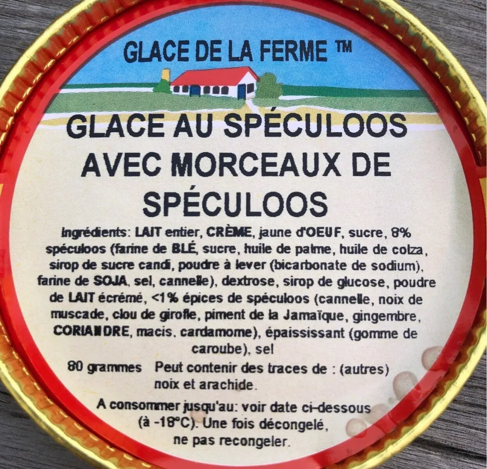 Glace au spéculos