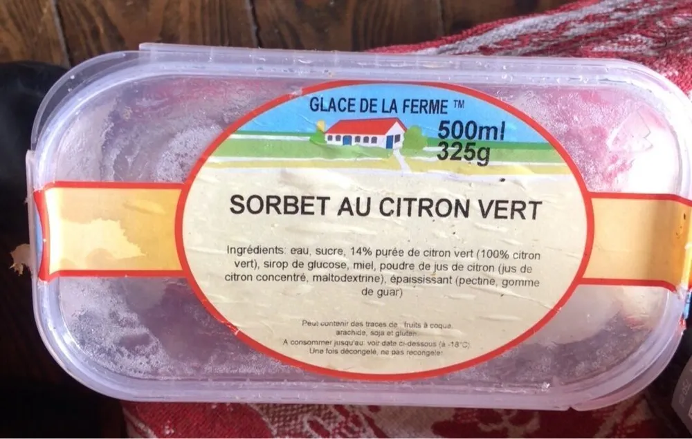 sorbet au citron vert