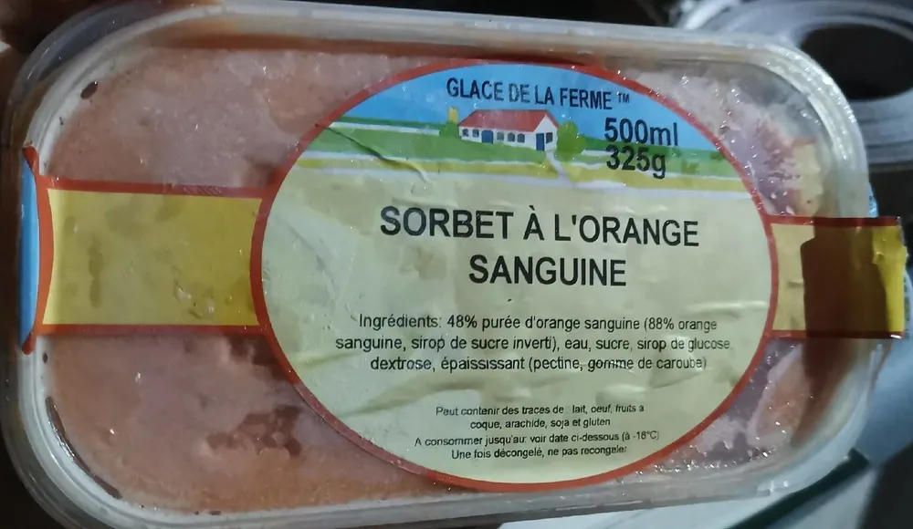 Sorbet orange sanguine