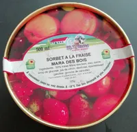 Sorbet à la fraise mara des Bois