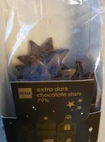 Extra dark chocolate stars 79%