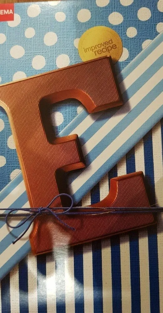 Lettre E en chocolat