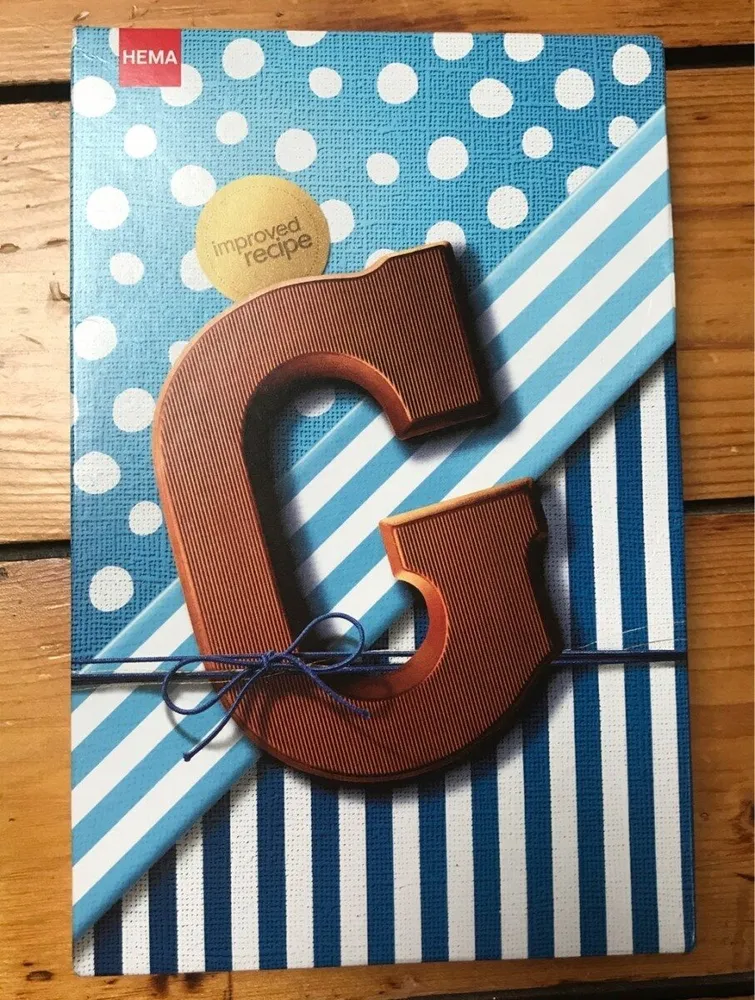 lettre G en chocolat
