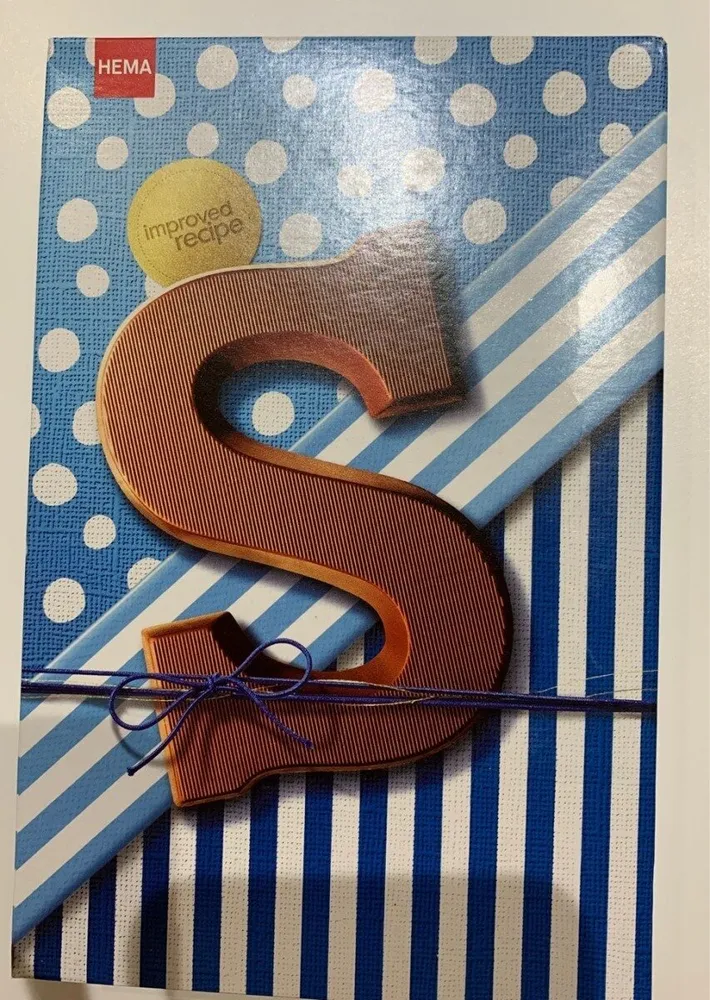 Lettre S en Chocolat au lait