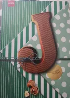 Lettre en chocolat noisette