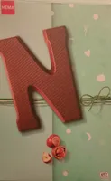 Lettre N en Chocolat lait noisettes