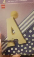Lettre A en Chocolat blanc
