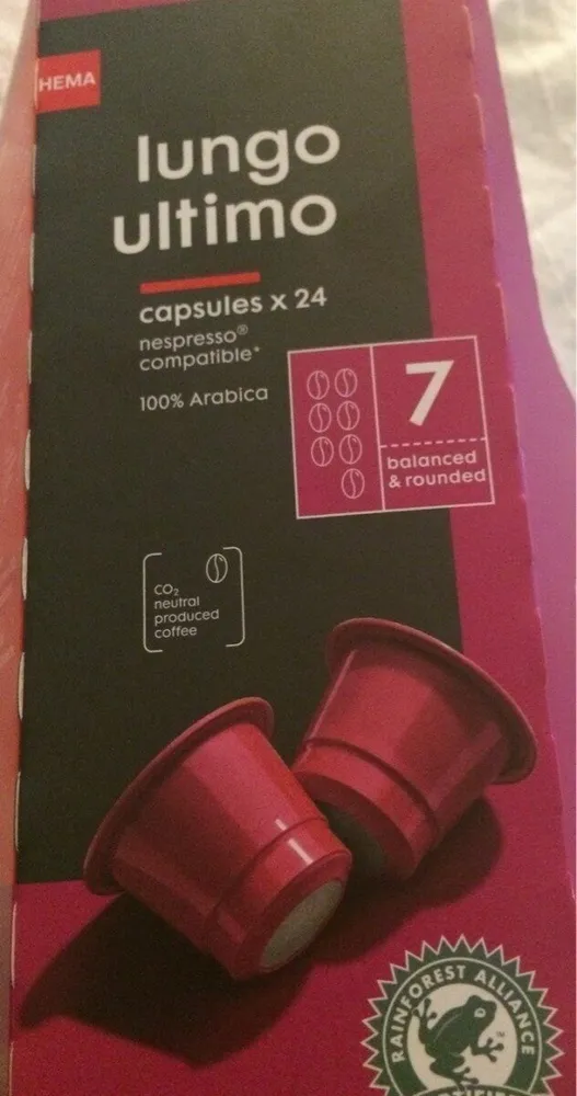 Café Lungo ultimo capsules