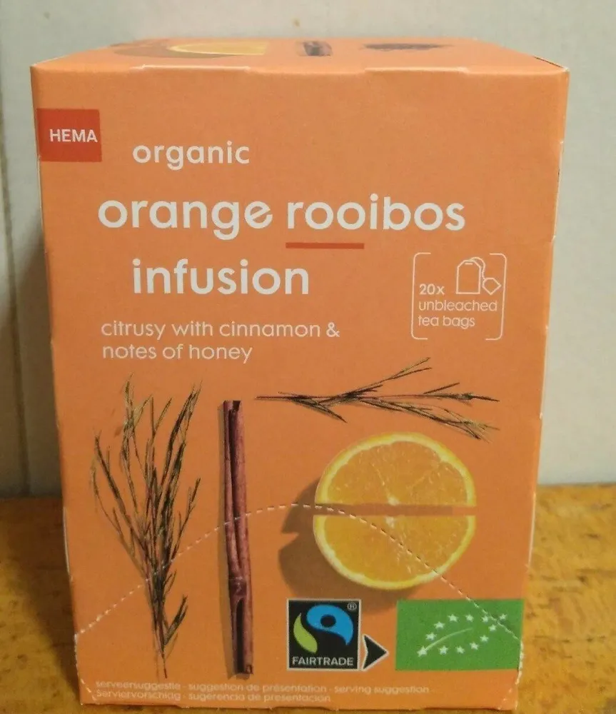 Orange rooibos infusión