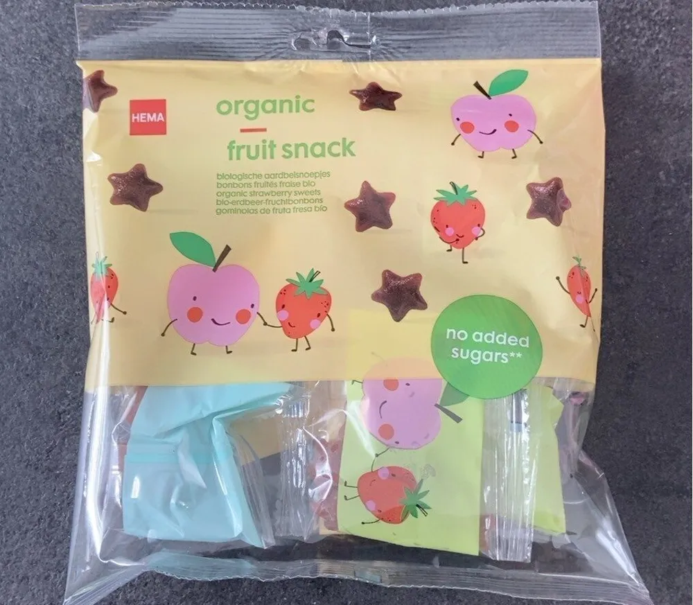Organic fruit snack