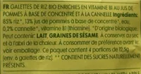 Organic rice cakes