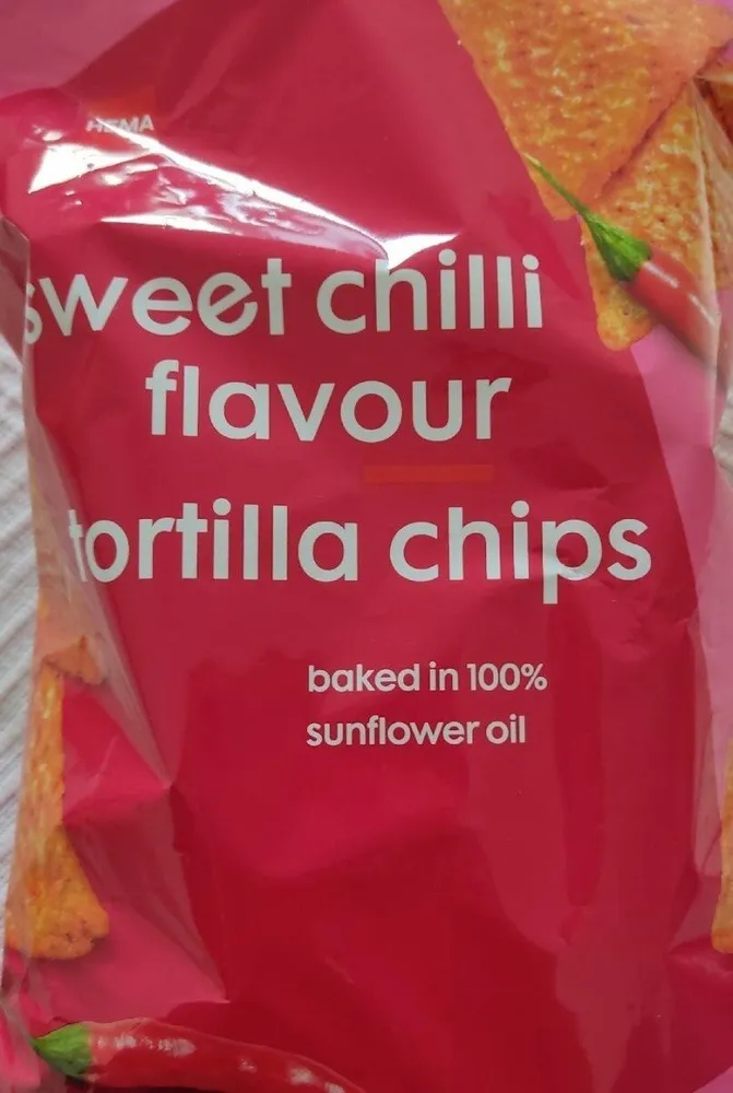 Sweet chilli Flavour tortilla chips