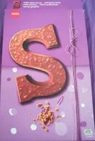 Lettre S au chocolat au lait et Spéculoos
