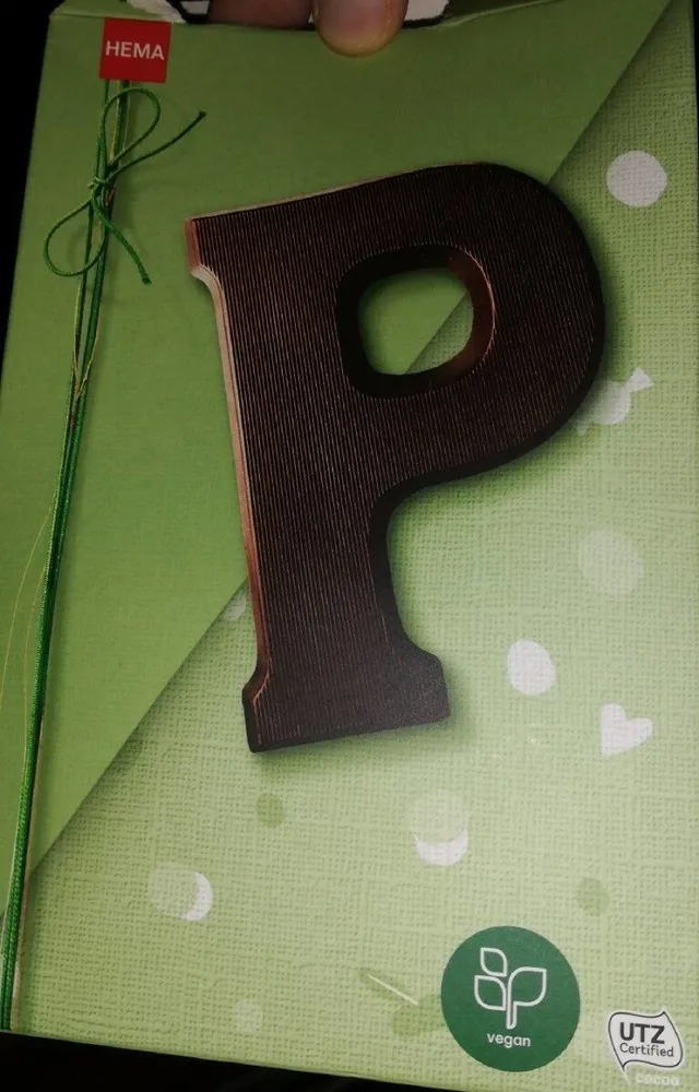 Lettre P en Chocolat