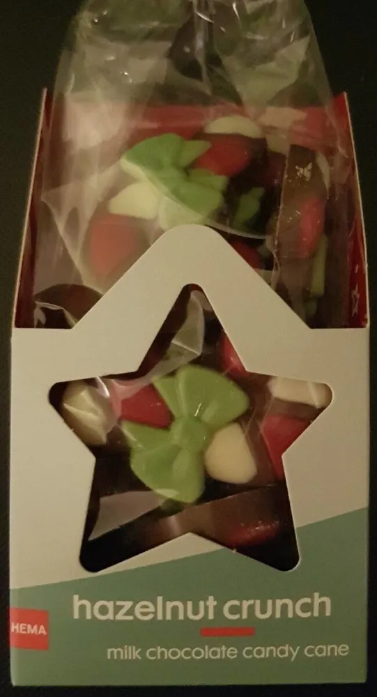 Hazelnut Crunch milk chocolate candy cane